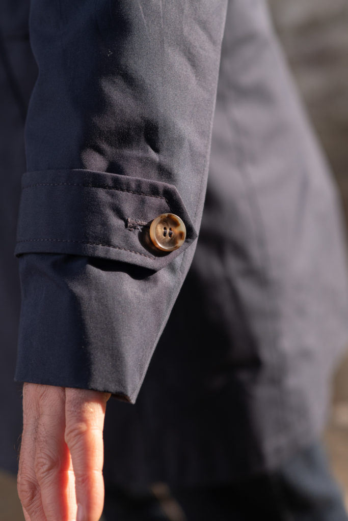 trench coat homme bleu marine